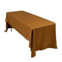 Gold Seamless Lamour Satin Rectangle Tablecloth - 60x126inch