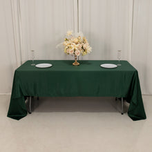 Hunter Emerald Green Seamless Lamour Satin Rectangle Tablecloth - 60x126inch