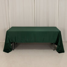 Hunter Emerald Green Seamless Lamour Satin Rectangle Tablecloth - 60x126inch