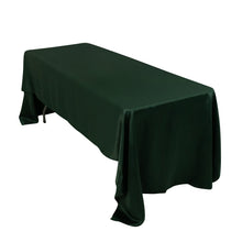 Hunter Emerald Green Seamless Lamour Satin Rectangle Tablecloth - 60x126inch