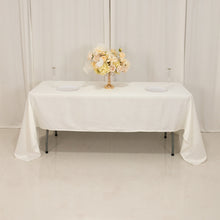 Ivory Seamless Lamour Satin Rectangle Tablecloth - 60x126inch