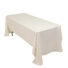 Ivory Seamless Lamour Satin Rectangle Tablecloth - 60x126inch