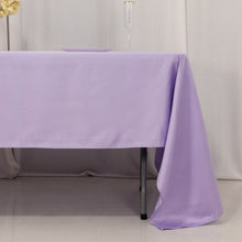 lavender lilac Seamless Lamour Satin Rectangle Tablecloth - 60x126inch