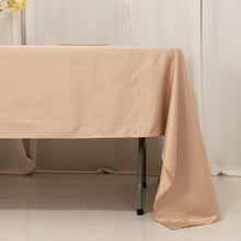 Nude Natural Seamless Lamour Satin Rectangle Tablecloth - 60x126inch