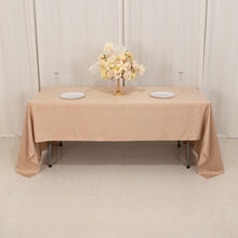 Nude Natural Seamless Lamour Satin Rectangle Tablecloth - 60x126inch