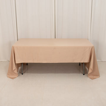 <h3 style="margin-left:0px;"><strong>Elegant Nude Seamless Lamour Satin Rectangle Tablecloth</strong>