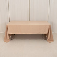 Nude Natural Seamless Lamour Satin Rectangle Tablecloth - 60x126inch