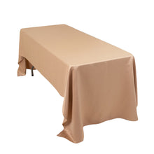 Nude Natural Seamless Lamour Satin Rectangle Tablecloth - 60x126inch