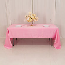 pink Seamless Lamour Satin Rectangle Tablecloth - 60x126inch