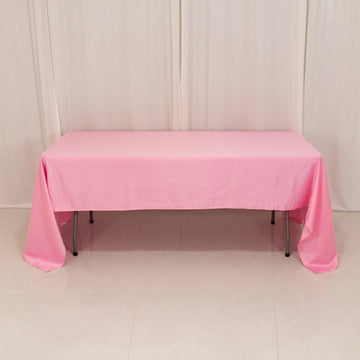 <h3 style="margin-left:0px;"><strong>Elegant Pink Seamless Lamour Satin Rectangle Tablecloth</strong>