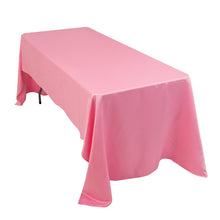 pink Seamless Lamour Satin Rectangle Tablecloth - 60x126inch