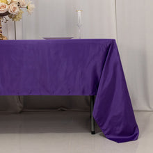 Purple Seamless Lamour Satin Rectangle Tablecloth - 60x126inch