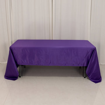 <h3 style="margin-left:0px;"><strong>Elegant Purple Seamless Lamour Satin Rectangle Tablecloth</strong>