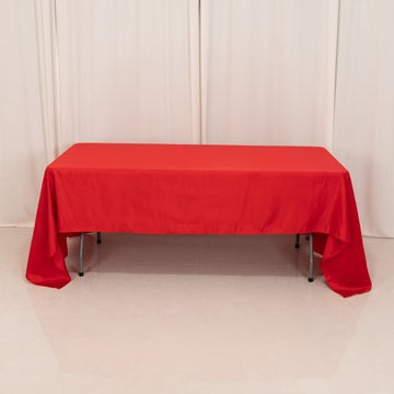 <h3 style="margin-left:0px;"><strong>Elegant Red Seamless Lamour Satin Rectangle Tablecloth</strong>