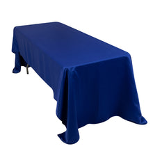 royal blue Seamless Lamour Satin Rectangle Tablecloth - 60x126inch