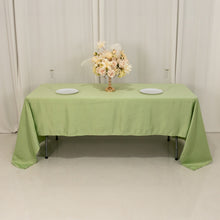 Sage Green Seamless Lamour Satin Rectangle Tablecloth - 60x126inch