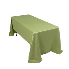 Sage Green Seamless Lamour Satin Rectangle Tablecloth - 60x126inch