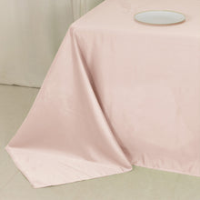 Blush Seamless Lamour Satin Rectangle Tablecloth - 90x132inch for 6 Foot Table Floor-Length