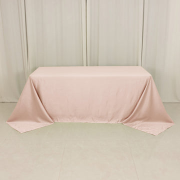 <h3 style="margin-left:0px;"><strong>Seamless Blush Lamour Satin Rectangle Tablecloth</strong>