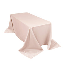 Blush Seamless Lamour Satin Rectangle Tablecloth - 90x132inch for 6 Foot Table Floor-Length