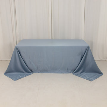 <h3 style="margin-left:0px;"><strong>Seamless Dusty Blue Lamour Satin Rectangle Tablecloth</strong>