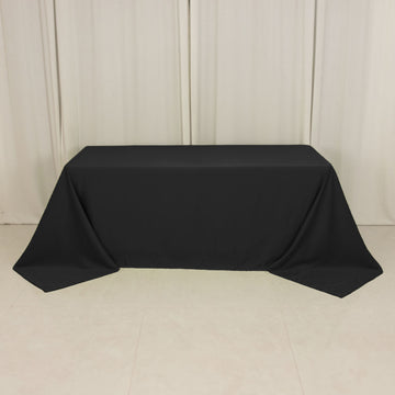 <h3 style="margin-left:0px;"><strong>Seamless Black Lamour Satin Rectangle Tablecloth</strong>