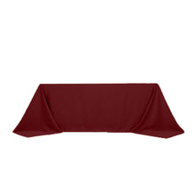 Burgundy Seamless Lamour Satin Rectangle Tablecloth - 90x132inch for 6 Foot Table Floor-Length