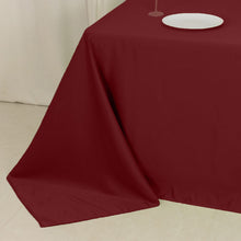 Burgundy Seamless Lamour Satin Rectangle Tablecloth - 90x132inch for 6 Foot Table Floor-Length