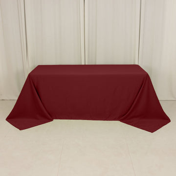 <h3 style="margin-left:0px;"><strong>Seamless Burgundy Lamour Satin Rectangle Tablecloth</strong>