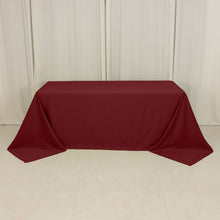 Burgundy Seamless Lamour Satin Rectangle Tablecloth - 90x132inch for 6 Foot Table Floor-Length