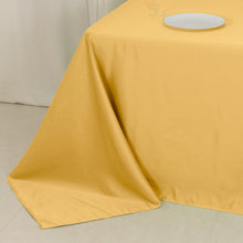 Champagne Seamless Lamour Satin Rectangle Tablecloth - 90"x132inch