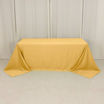 <h3 style="margin-left:0px;"><strong>Seamless Champagne Lamour Satin Rectangle Tablecloth</strong>