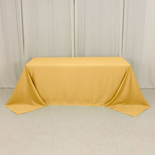 Champagne Seamless Lamour Satin Rectangle Tablecloth - 90"x132inch