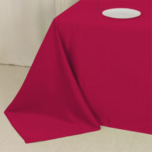 Fuchsia Seamless Lamour Satin Rectangle Tablecloth - 90x132inch for 6 Foot Table Floor-Length