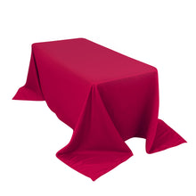 Fuchsia Seamless Lamour Satin Rectangle Tablecloth - 90x132inch for 6 Foot Table Floor-Length