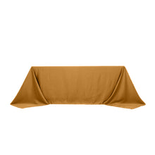 Gold Seamless Lamour Satin Rectangle Tablecloth - 90x132inch