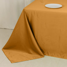 Gold Seamless Lamour Satin Rectangle Tablecloth - 90x132inch