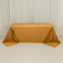 Gold Seamless Lamour Satin Rectangle Tablecloth - 90x132inch