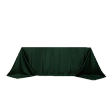 Hunter Emerald Green Seamless Lamour Satin Rectangle Tablecloth - 90x132inch for 6 Foot Table