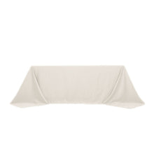 Ivory Seamless Lamour Satin Rectangle Tablecloth - 90x132inch for 6 Foot Table Floor-Length