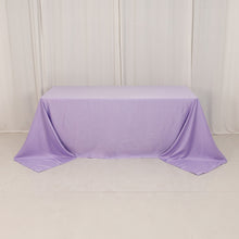 Lavender Lilac Seamless Lamour Satin Rectangle Tablecloth - 90x132inch for 6 Foot Table Floor-Length