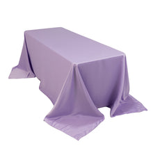 Lavender Lilac Seamless Lamour Satin Rectangle Tablecloth - 90x132inch for 6 Foot Table Floor-Length