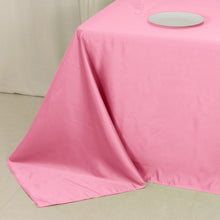 Pink Seamless Lamour Satin Rectangle Tablecloth - 90"x132inch