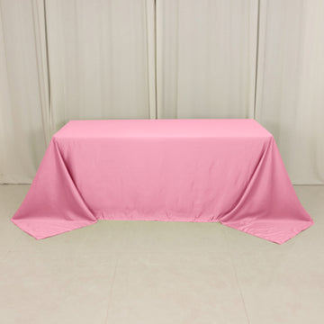 <h3 style="margin-left:0px;"><strong>Seamless Pink Lamour Satin Rectangle Tablecloth</strong>