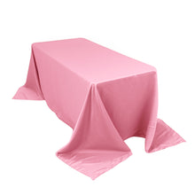 Pink Seamless Lamour Satin Rectangle Tablecloth - 90"x132inch