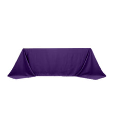 Purple Seamless Lamour Satin Rectangle Tablecloth - 90"x132inch