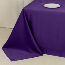 Purple Seamless Lamour Satin Rectangle Tablecloth - 90"x132inch