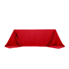 Red Seamless Lamour Satin Rectangle Tablecloth - 90"x132inch