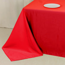 Red Seamless Lamour Satin Rectangle Tablecloth - 90"x132inch