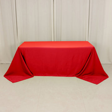 <h3 style="margin-left:0px;"><strong>Seamless Red Lamour Satin Rectangle Tablecloth</strong>